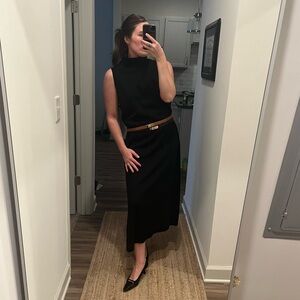 Sleeveless Maxi Turtleneck Dress